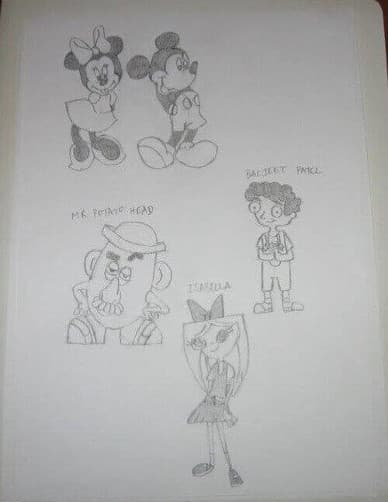 cartoon characters